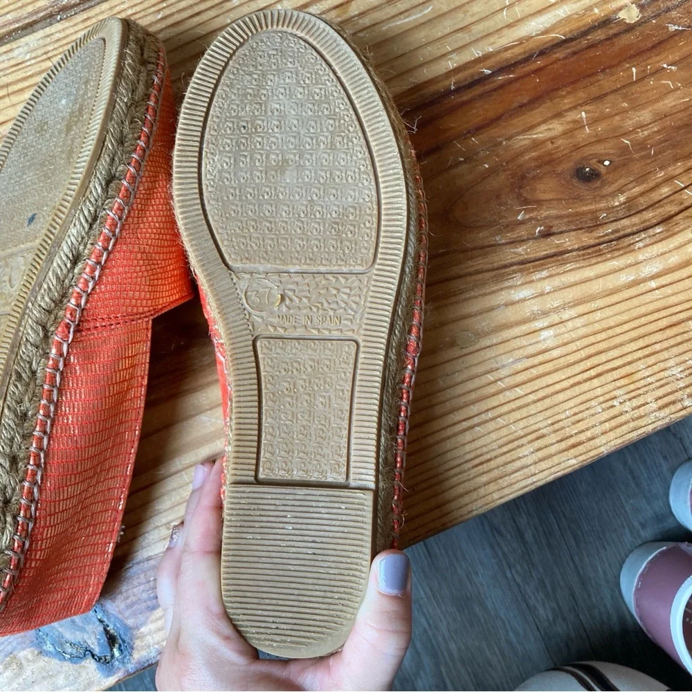 Carvela Orange Women's Espadrille Shoes Size EU 37/US 7
